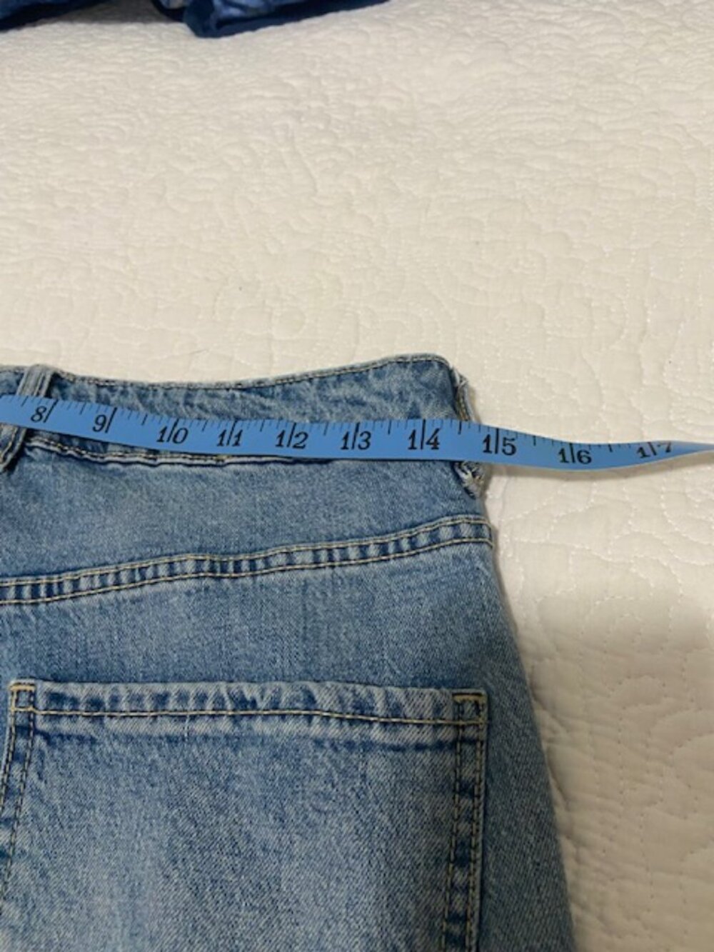 Garage Womens Jeans Distressed Blue Denim High Rise Straight Ankle F499 Size 07 - Picture 10 of 12